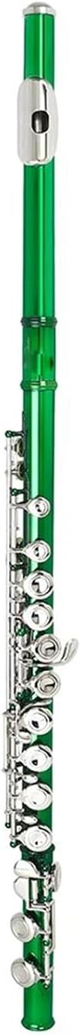VBDEFRT Woodwind Instruments Flute 16Hole Musical Instrument With Case Hole Key Cupronickel Flute