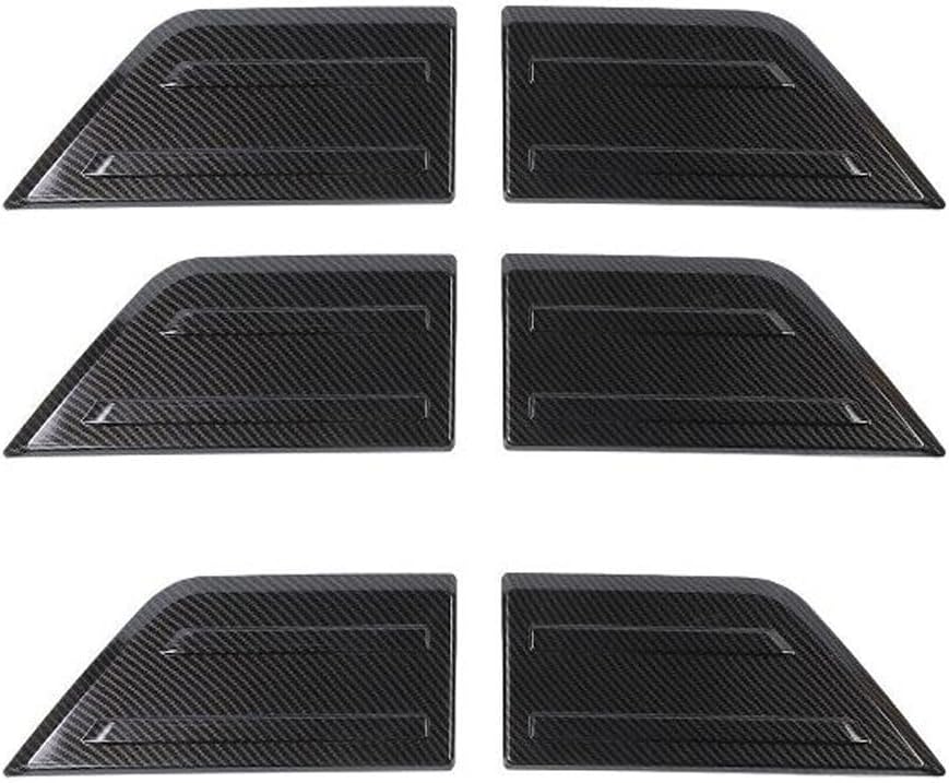 3 Set of - Carbon Fiber Front Bumper Corner Trim Cover Panel Exterior for Ford for F150 /Lariat/Limited/Platinum/Raptor/SSV/Tremor/XL/XLT 2021-2022