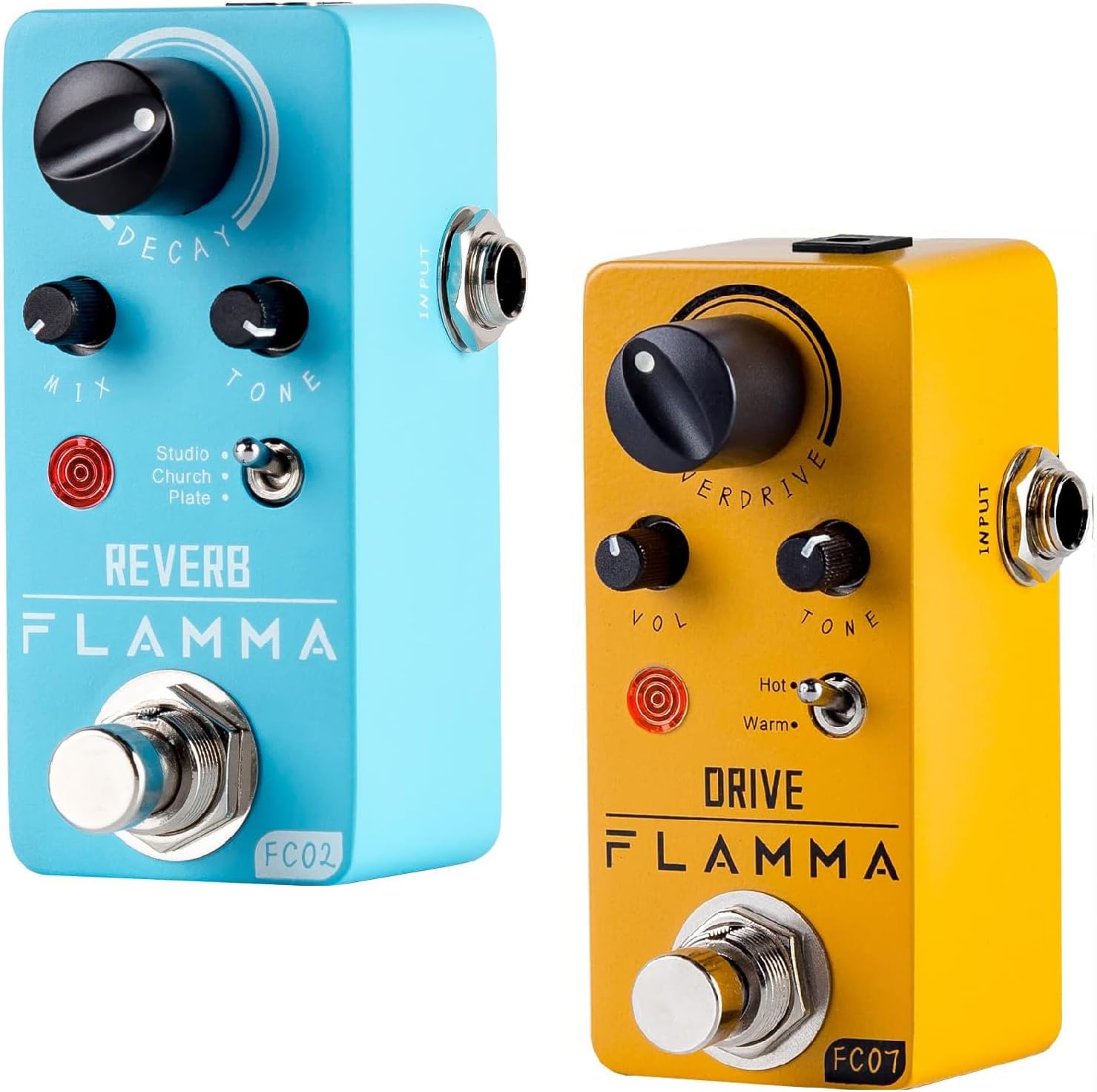 FLAMMA FC02 Reverb Pedal and FC07 Overdrive Pedal