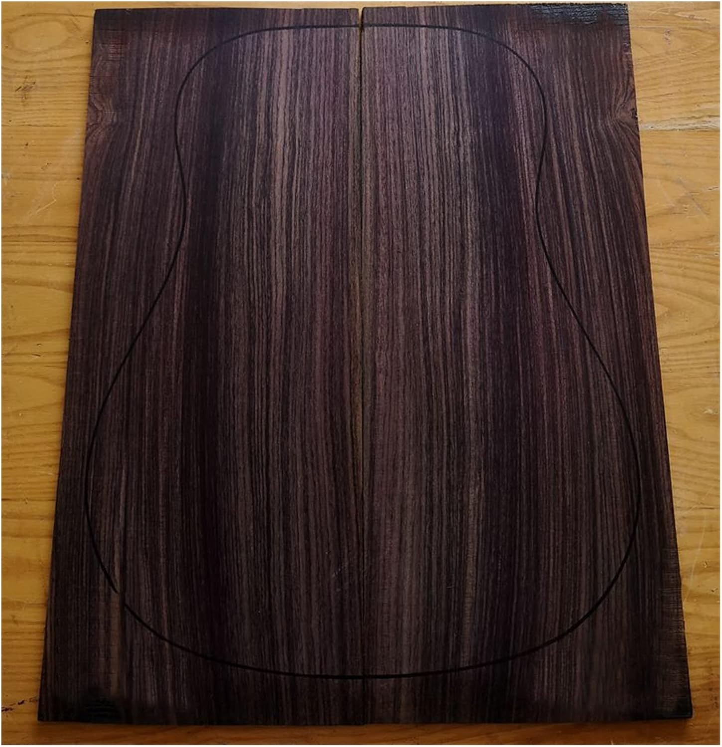 India Rose Wood Back Panel Wool Guitar Production Material Accessories DIY Guitar Kit (Color : 1)