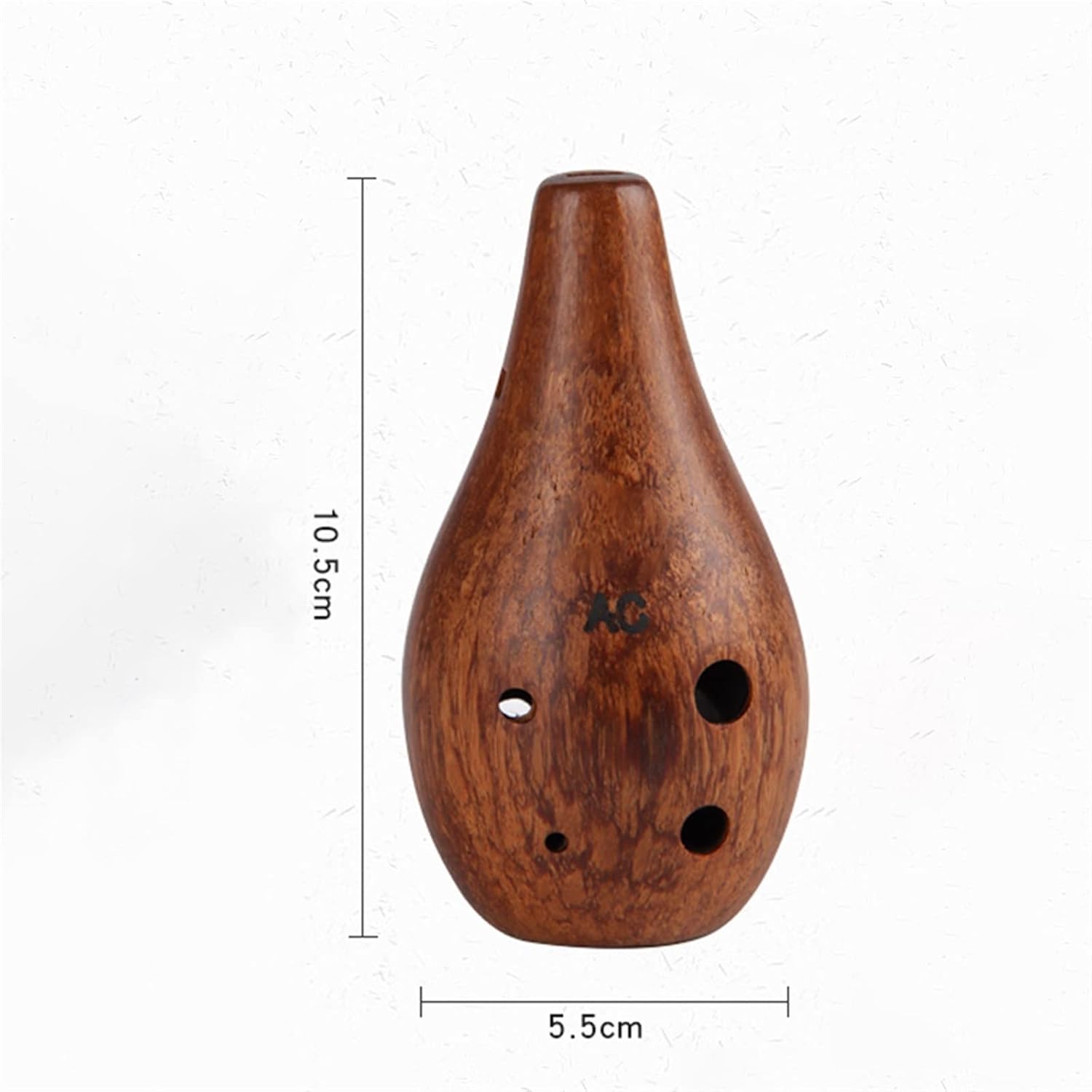 Professional 6-Hole Alto C-Tune Ocarina Six-Hole AC Wooden Ocarina Beginner Anti-Fall Ocarina Wind Instrument Musical Instrument Pottery Flute