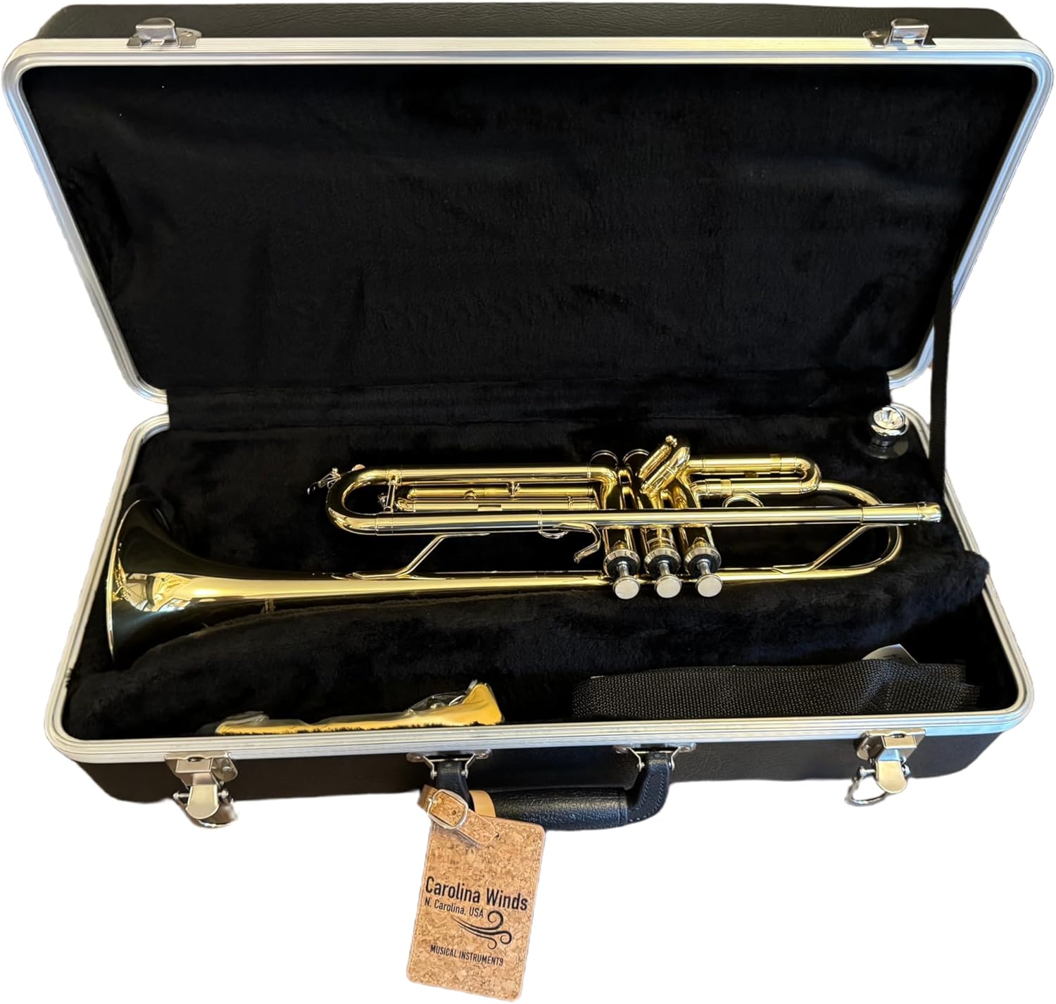 TEACHER APPROVED! Carolina Winds Premire Bb Trumpet (cw101cla) UPGRADED package Upgraded Premier Bb Trumpet cw201tpt package