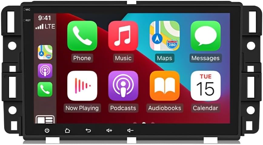 8 inch Double Din Car Stereo Radio for Chevy Impala 2014-2020 with Wireless Carplay Android Auto,2G+32G Touch Screen for Impala Radio w/GPS,Mirror Link,WiFi, FM,DSP, SWC,AUX-in,AHD Backup Camera
