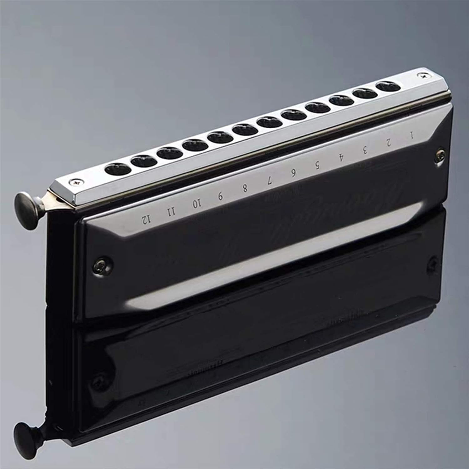 Harmonica Chromatic Harmonica Tones Mouth Organ Instrumentos Key C Professional Chromatic Harp Musical Instruments (Color : SW 1664)