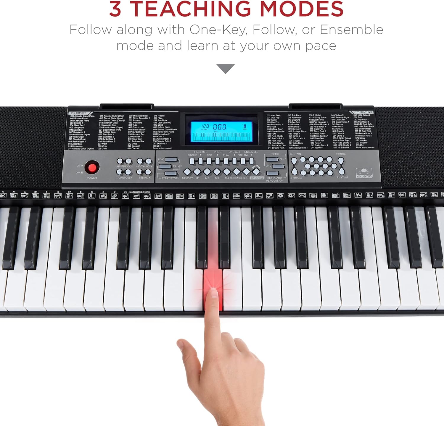 Best Choice Products 54-Key Electronic Keyboard Piano Portable Beginner Electric Keyboard Complete Set w/LCD Screen, Power Adapter, Teaching Modes, Music Sheet Stand, Built in Speakers