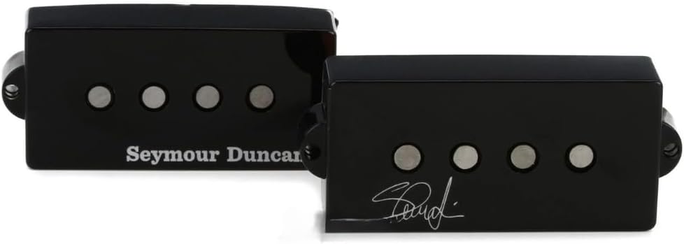 Seymour Duncan 11402-13 Signature Steve Harris Medium Output P-Bass Pickup Bundle w/ 12x Fender Guitar Picks and Liquid Audio Polishing Cloth