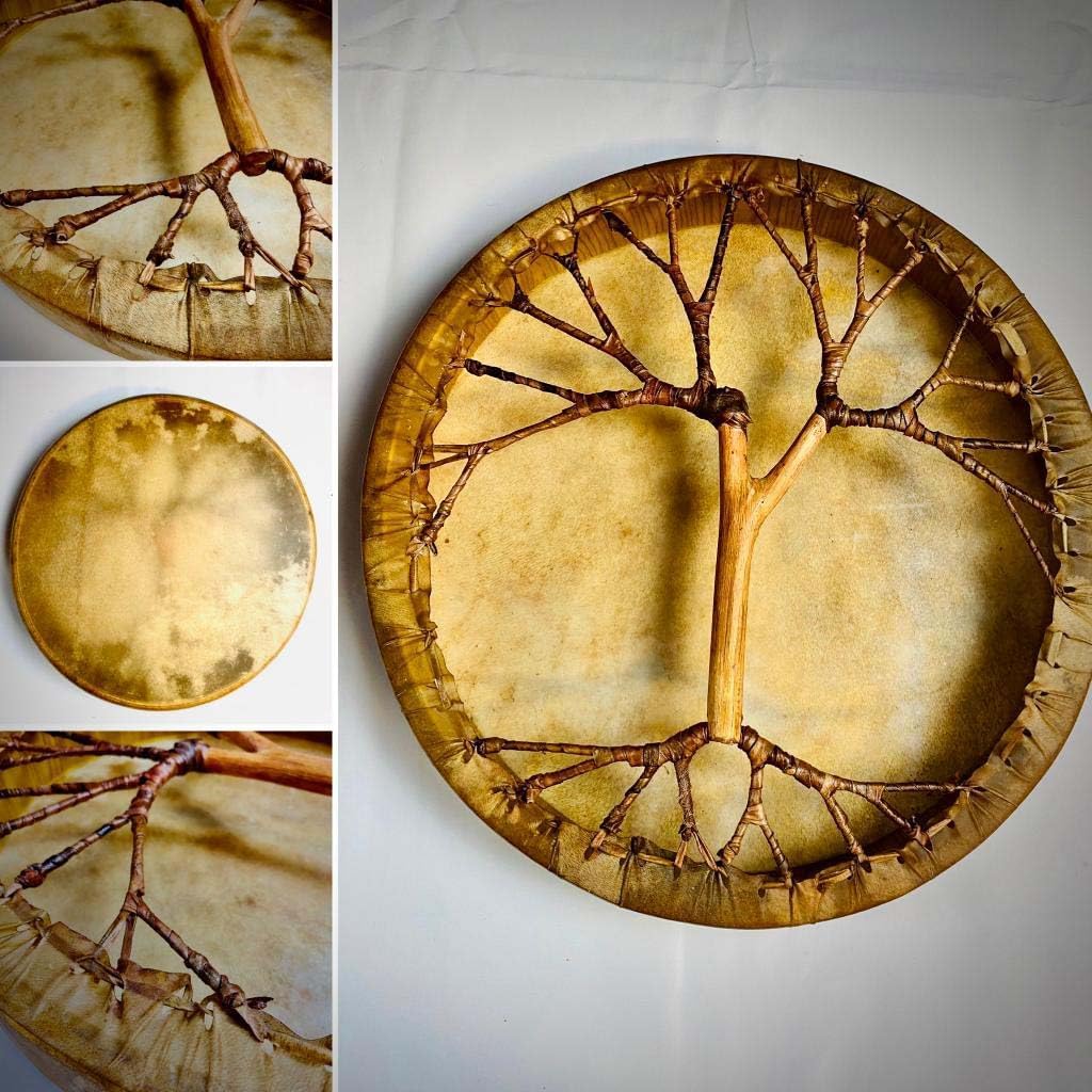 Handmade Shaman drum Frame Drum round 16