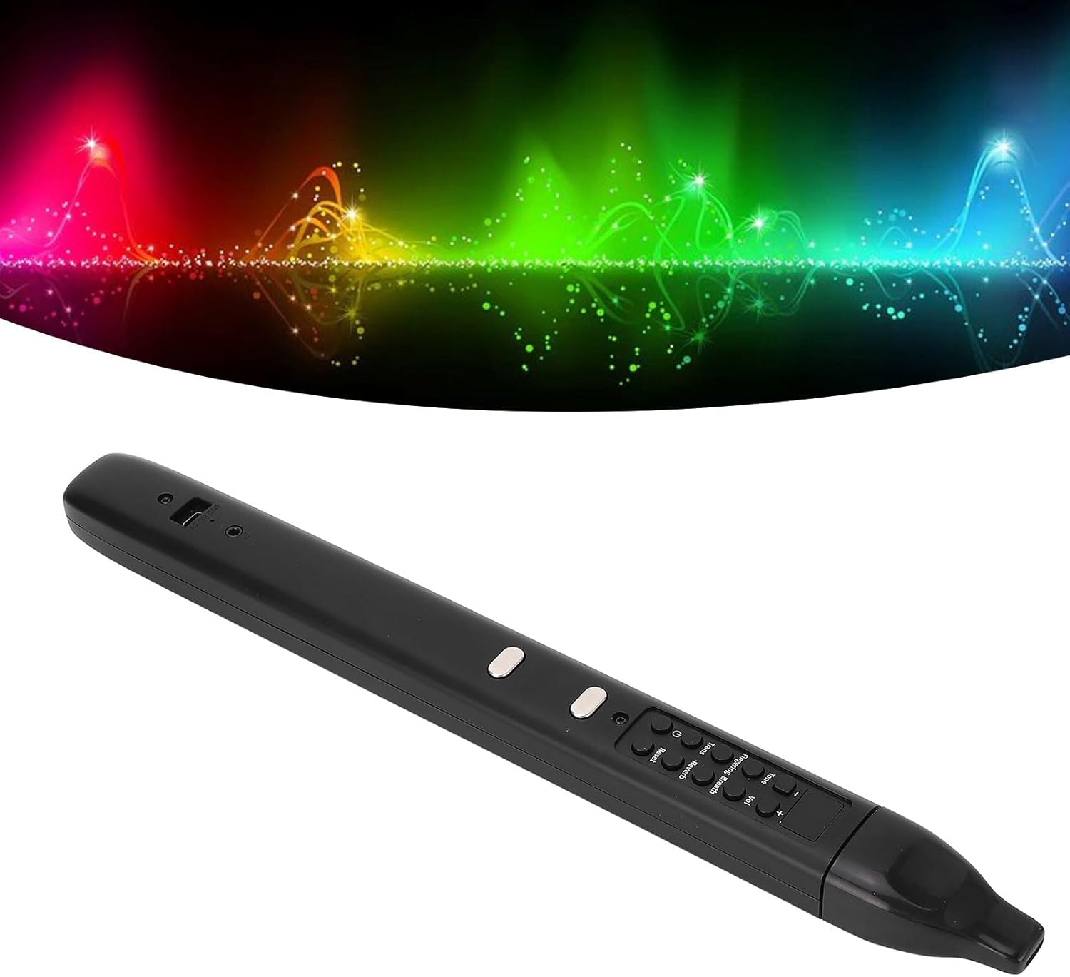 Keenso Electric Blowpipe, Electric Blowpipe 10 Timbre Mini Portable Rechargeable Detachable Digital Wind Instrument for Kids Adults Beginners