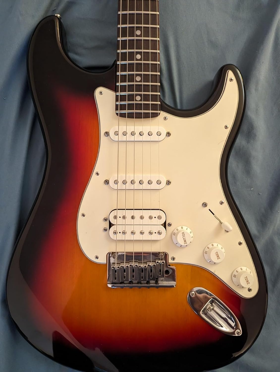 JD.Moon Electric Guitar Body for Fender ST Strat Guitar DIY Poplar Guitar Body HSS Glossy Sunset 56mm