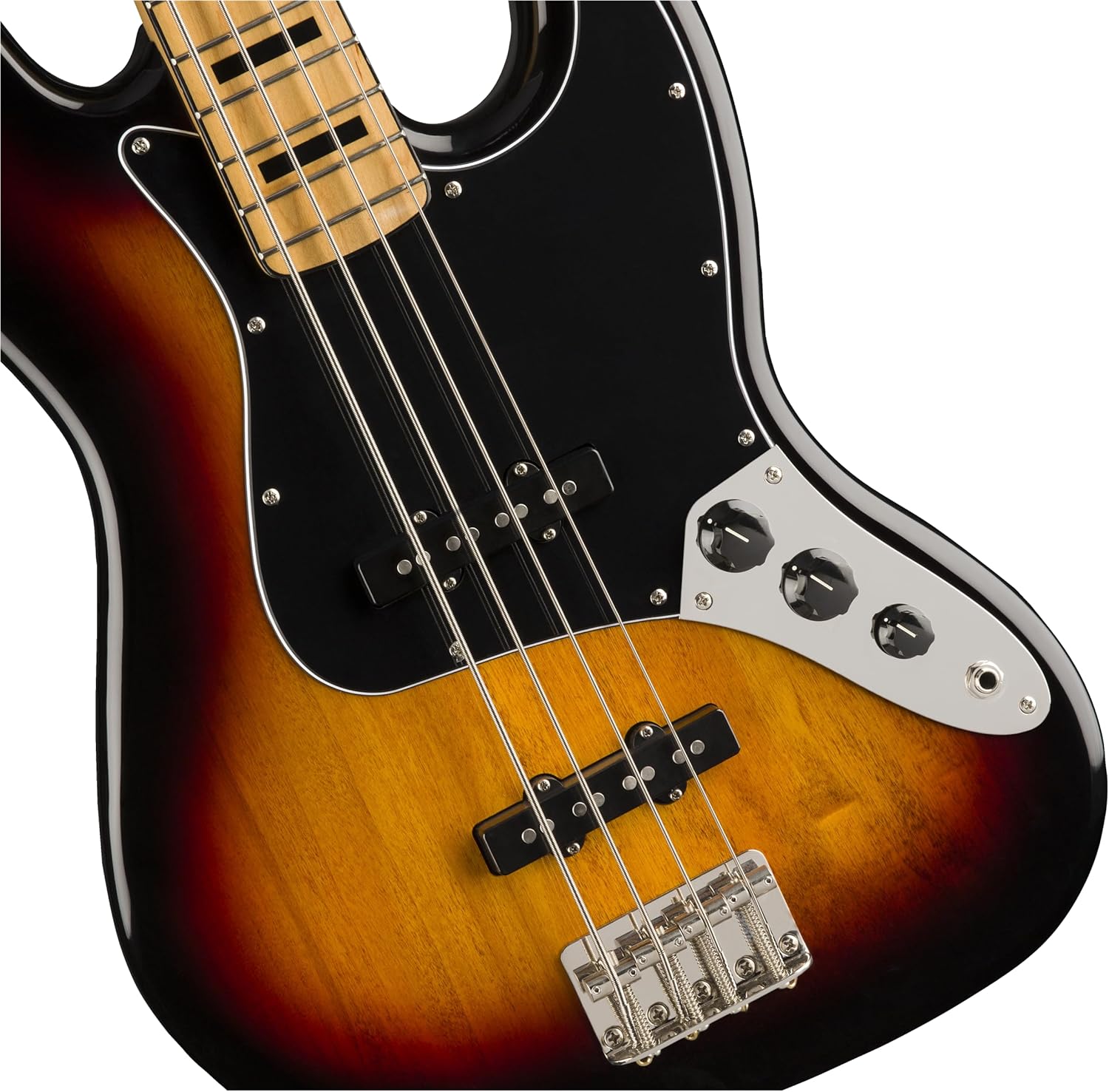 Squier Classic Vibe 70s Jazz Bass, 3-Color Sunburst, Maple Fingerboard
