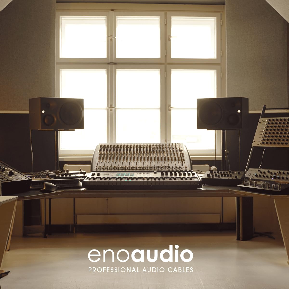 enoaudio Mogami 2534 Quad Balanced Cable Microphone | Neutrik XLR Female - XLR Male | HiFi - 9.84 ft / 3.0 m