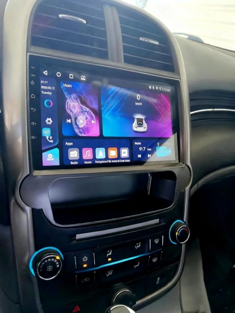 Double Din Radio Screen for Chevrolet Malibu 2012 Radio Upgrade Compatible with Wireless Carplay Android Auto, Touchscreen Car Stereo with Bluetooth WiFi FM GPS Navigation Multimedia Player Head Unit