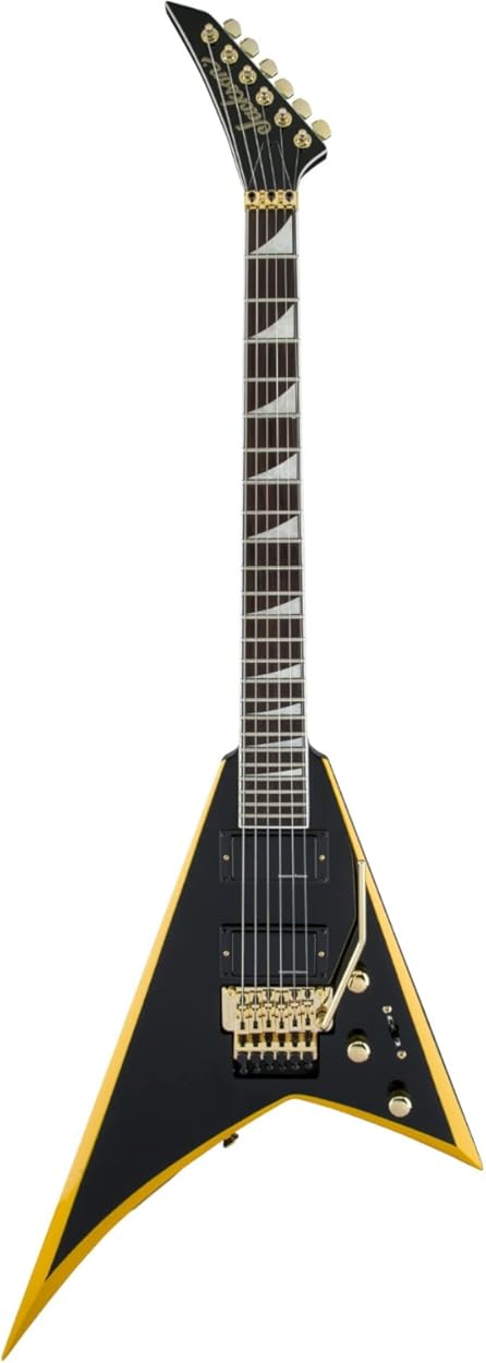Jackson X Series Rhoads RRX24 - Black with Yellow Bevels