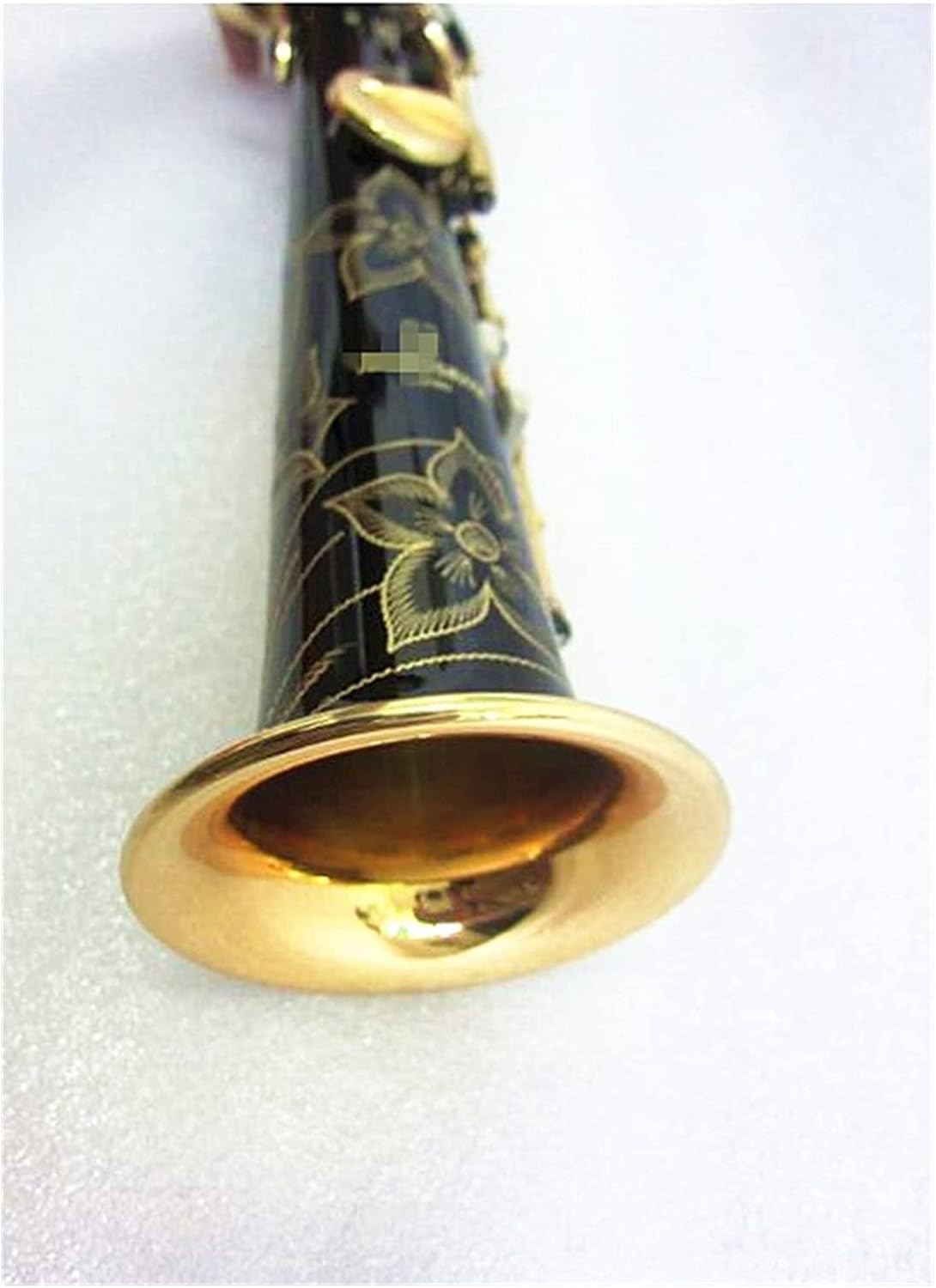 Sax Beginners Kit Straight Soprano Saxophone Black Gold Musical Instrument B Flat Sax Soprano Luxurious Carving with Case Wind Instrument