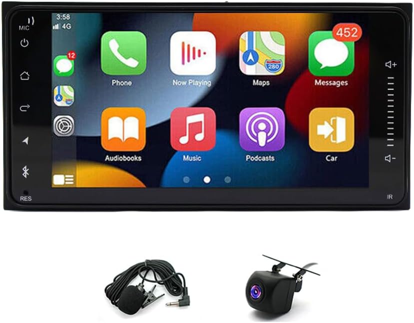 2+32G Double Din Car Stereo for Toyota Celica 2000 2001 2002 2003 2004 2005,9 Inch Car Radio with HD Touch Screen Bluetooth Car Stereo,Bluetooth Hands-Free Calling,Mirror Link,Backup Camera,SWC