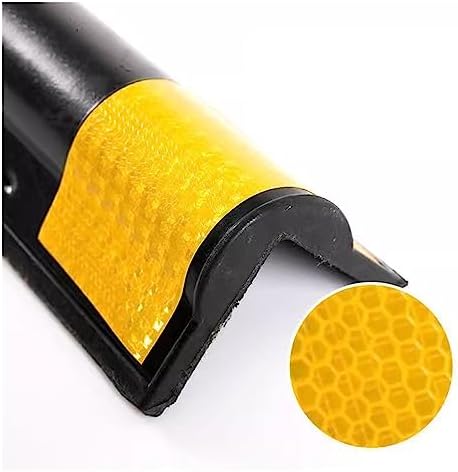 Rubber Corner Guards, Garage Wall Protectors, Thicker Reflective Corner Guards,Car Parking Protector Bumper Workshop Wall Corner Guards,4 Sizes(1pcs)(1120cm)