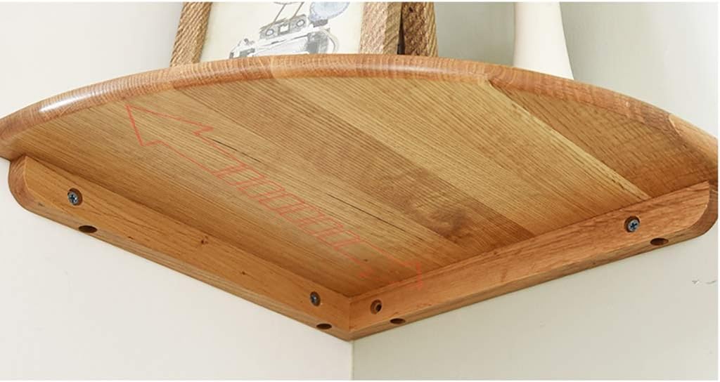 Floating Shelves Corner Shelf 3-Tier Wall Mount Floating Shelves, Rustic Wood Storage Shelves for Bedroom, Living Room, Kitchen, Office, Display Shelf, Home Décor Storage Display (C)