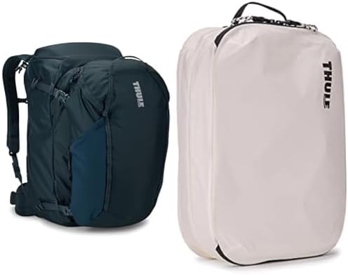 Thule Landmark 60L Travel Backpack with Clean/Dirty Packing Cube Bundle