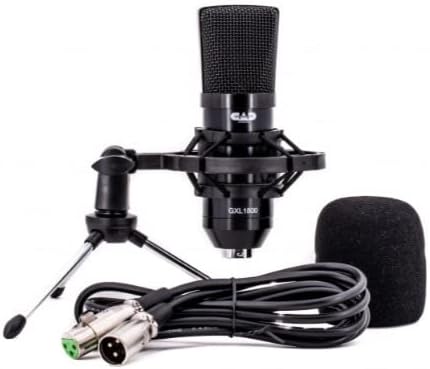 CAD GXL1800 Condenser Microphone Bundle with Desktop Boom Arm Microphone Stand (2 Items)