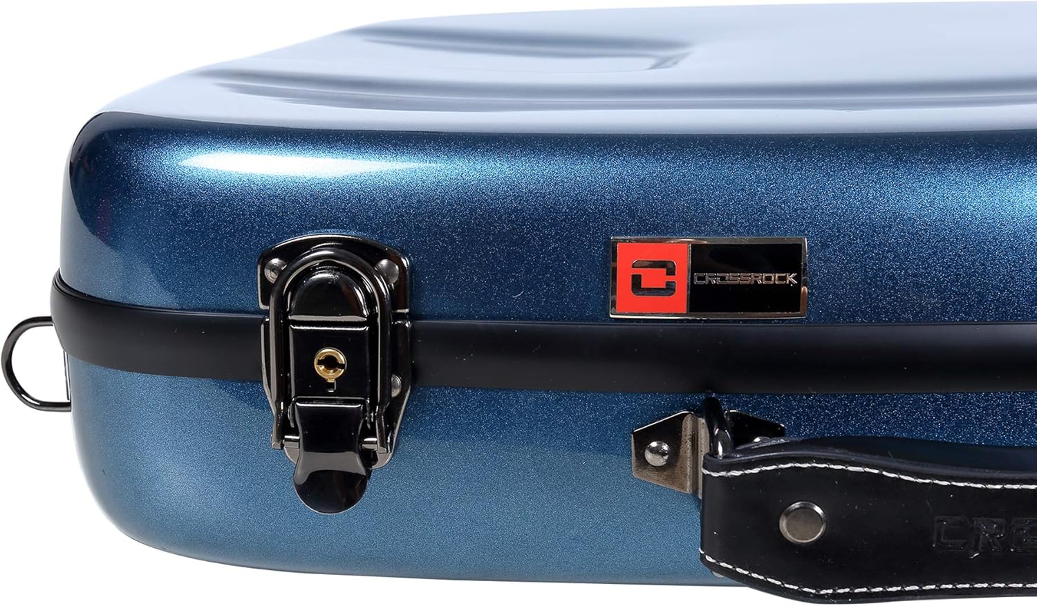 Crossrock French Horn Case, Fiberglass Hardshell Bell Undetachable Hard Case With Backpack Straps(CRF1000FHUBL)