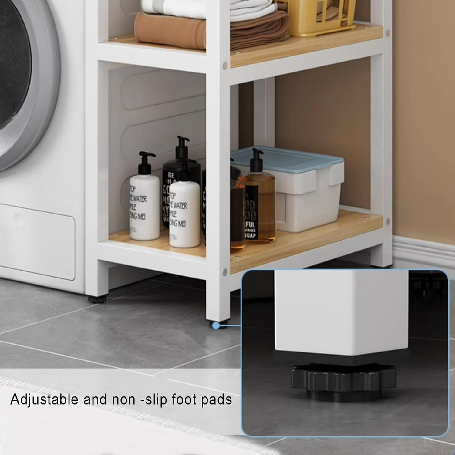 Drum Washing Machine Storage Rack, Storage Rack Above Washing Machine, Increases Storage Capacity (B)