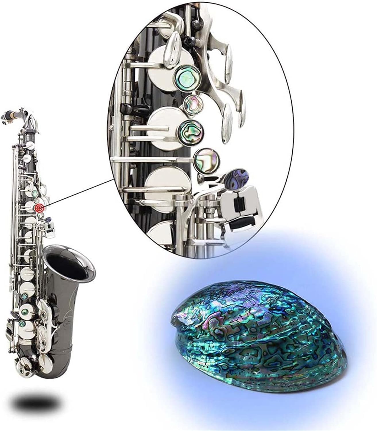 KESHUO E-Flat Alto Black-Plated Nickel Saxophone Musical Instrument Delivery Accessories Independent Packaging Wind Brass Material Brass Sax Beginners Kit