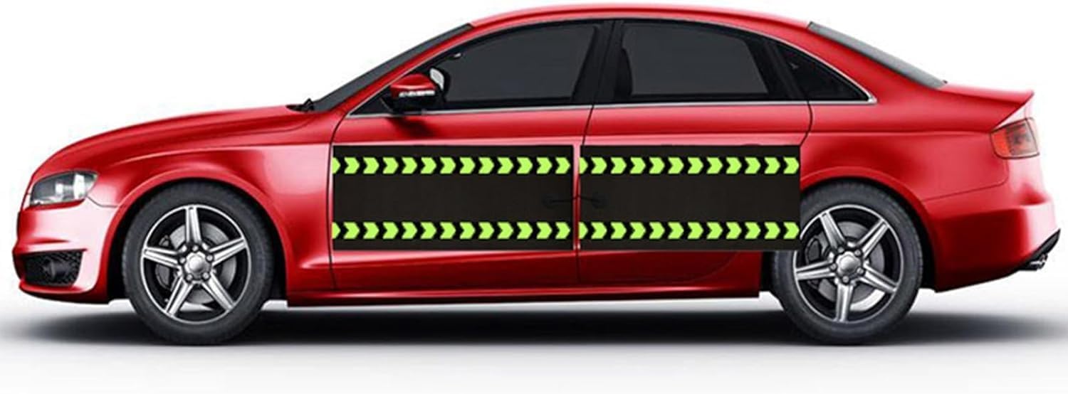 Garage Wall Protector Lightweight Car Door Guard, Removable Magnetic Protector Panel, Dent Guard for Iron Doors for Parking Garages(Color:Black-4pcs,Size:13.8x31.5in)