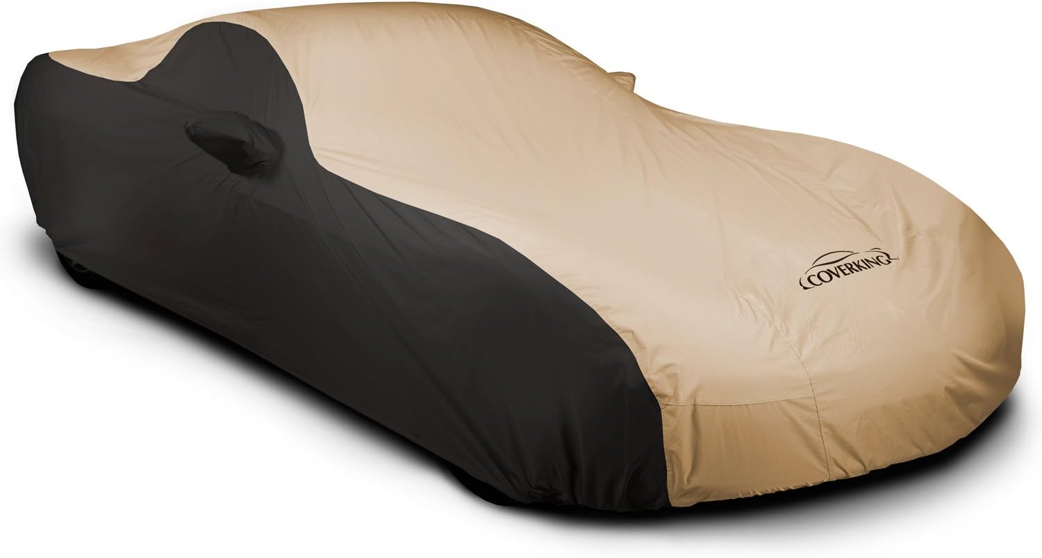 Coverking Custom Fit Car Cover for Select Bentley Continental Models - Stormproof (Tan with Black sides)