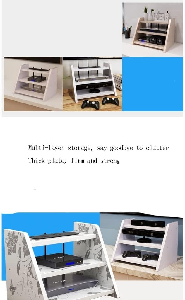 Household Storage Rack for Small Objects Router Shelf Wireless WiFi Modem Shelf Management Storage Rack (Color : B)