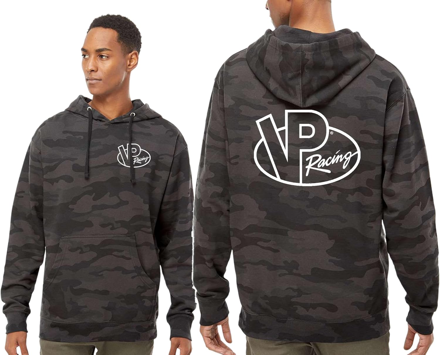SR1 Performance VP Racing Fuels Logo Stealth Camo Hoodie - Camouflage Racing Sweatshirt - Officially Licensed VP Pullover