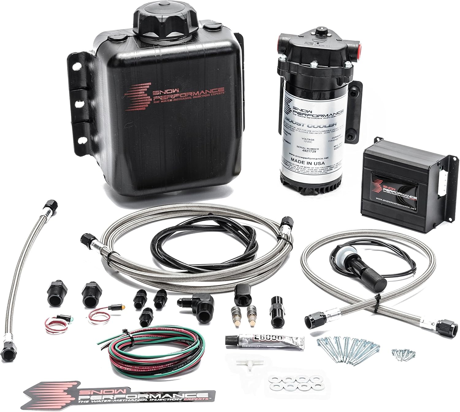 Stage 2 Boost Cooler™ Forced Induction Progressive Engine Mount Water-Methanol Injection Kit (Stainless Steel Braided Line, 4AN Fittings)