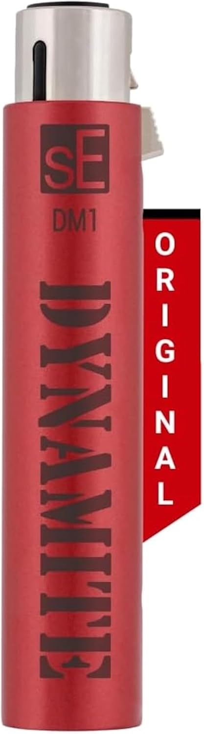 sE Electronics DM1 Dynamite Ultra-Slim Inline Microphone Preamp for Ribbon & Dynamic Microphones - Mic Preamp with +28dB Gain for Clean, Natural Sound - Ideal for Podcasting & Live Sound (Red)