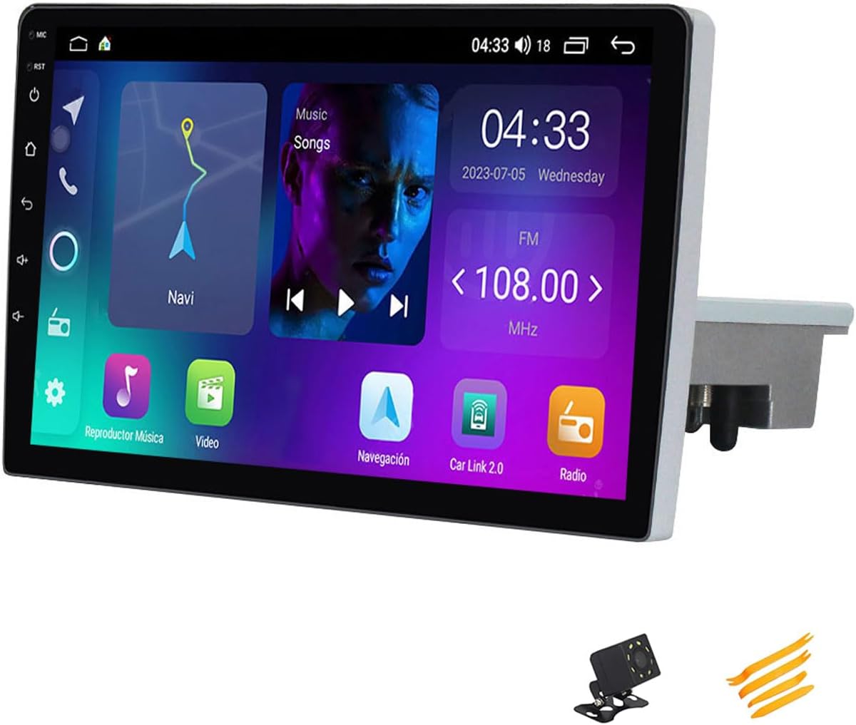 Android 13 Car Stereo Bluetooth Car Play 2 DIN Touch Screen Compatible with Lada Granta 2011~2018 9in QLED Display Car Radio with Navigation Android Auto FM RDS SWC,4 Core NF1 1G+32G