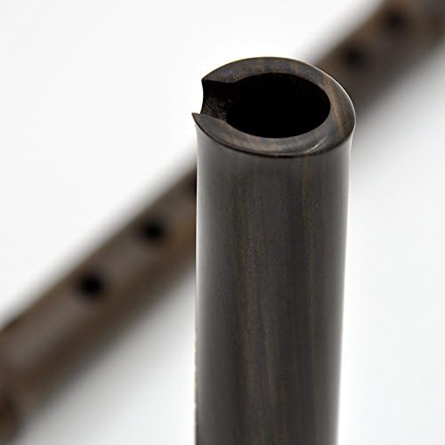 OrientalMusicSanctuary Recovered Aged Rosewood Chinese Vertical Xiao Flute - Chinese Shakuhachi Wooden Bamboo-Flute (Key of G)