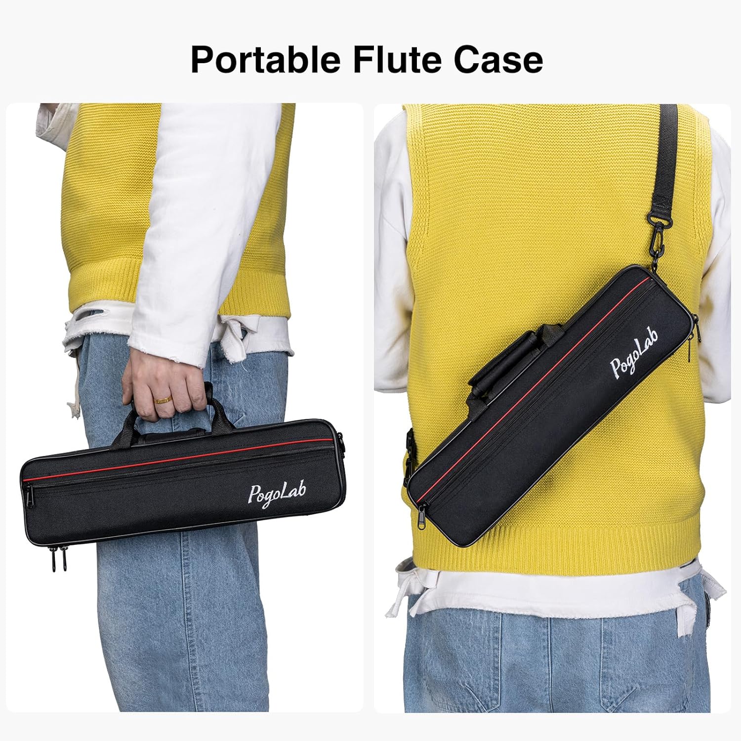 Flutes, Closed Hole C 16 Keys Flute Instrument, Student Flute for Beginner School Orchestra Band, with Cleaning Kit, Carry Bag, Strap, Probe Rod, Gloves (Sky Blue)