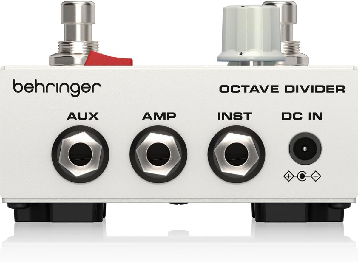 Behringer Guitar Octave Effect Pedal, Silver OCTAVE DIVIDER