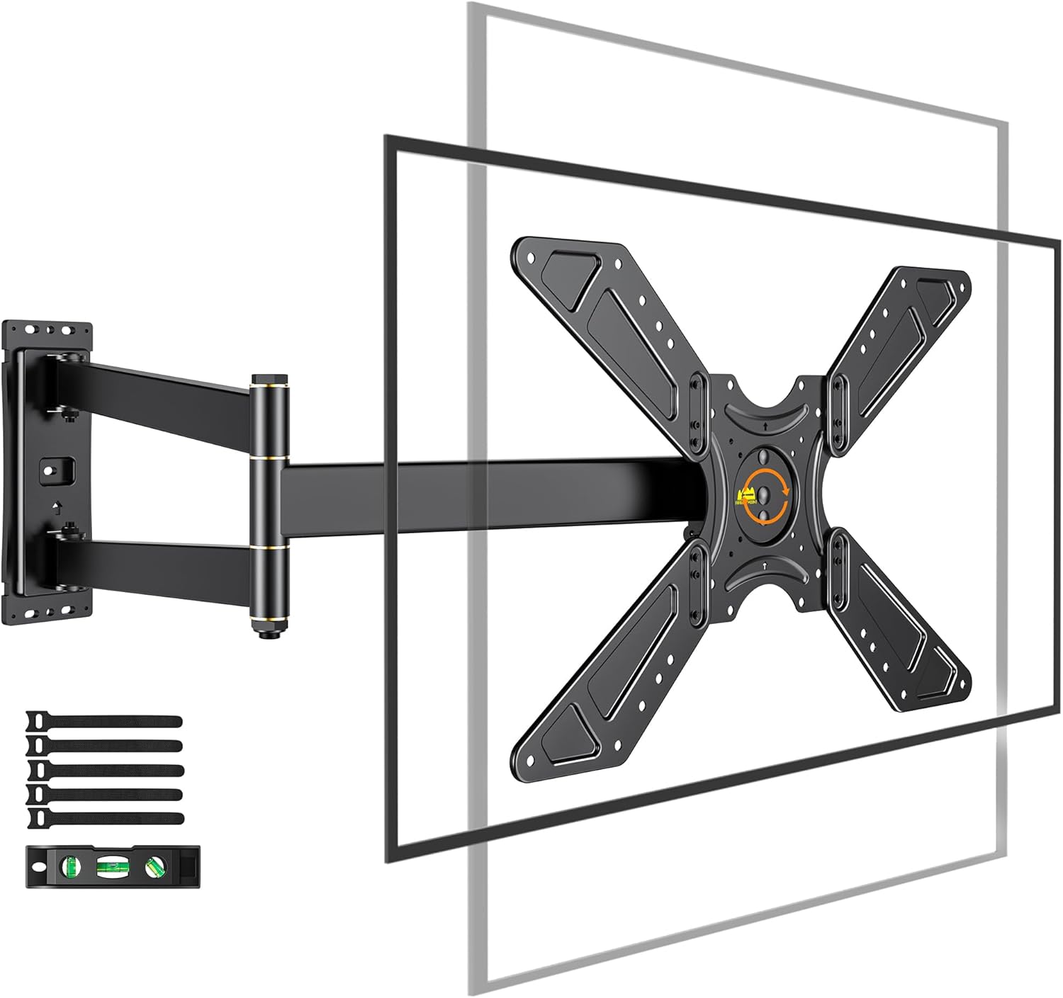 FORGING MOUNT Full Motion Corner TV Wall Mount for 32-75 Inch TVs Holds 110 lbs,33
