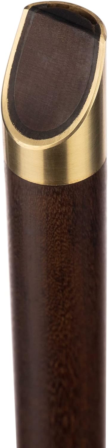 Key of D Wooden Whistle VDC-02 Padouk Great Sound Hand Carved Stabilized Wood Traditional Folk Wind Instrument Flute Orchestra Unique Woodwind Handmade Brown wood