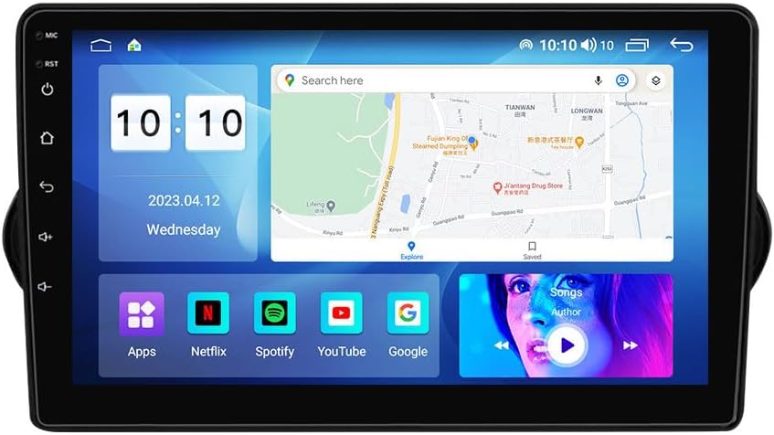 Android Car Stereo for Fiat Egea 2015-2018,9 inch IPS Touchscreen with Upgrade Wireless CarPlay & Android Auto,WiFi/GPS,Support SWC and Subwoofer,8-Core 8G+256G
