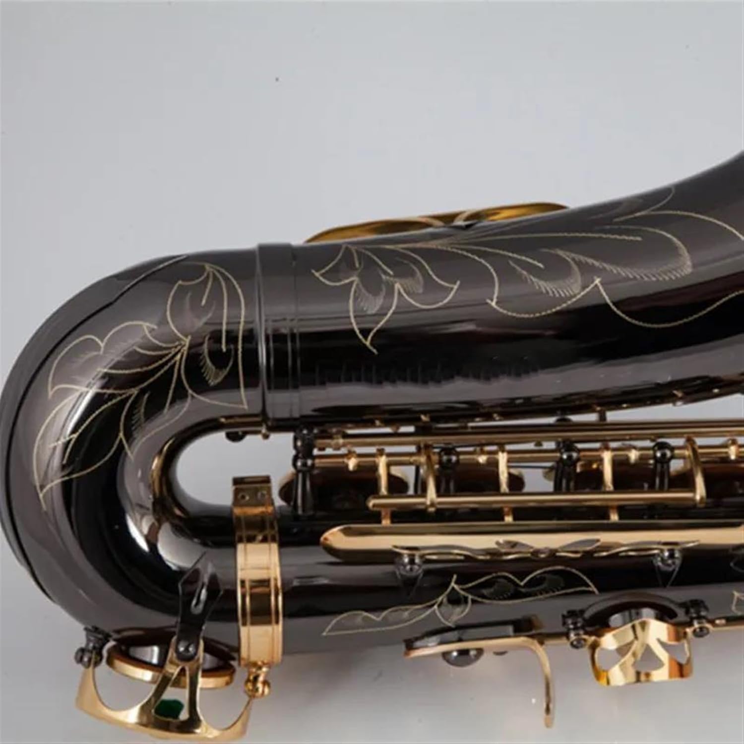 Alto Saxophone Wind Instrument Black Nickel Eb Tone Set Of Accessories