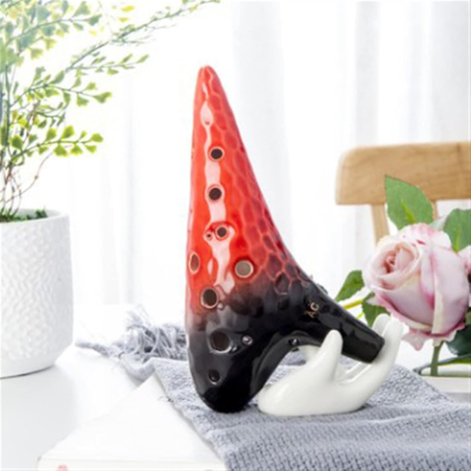 TSTS 12-Hole Alto C Key (AC) Ocarina 12-Hole Ceramic Ocarina Student Beginner Wind Instrument Children Ocarina