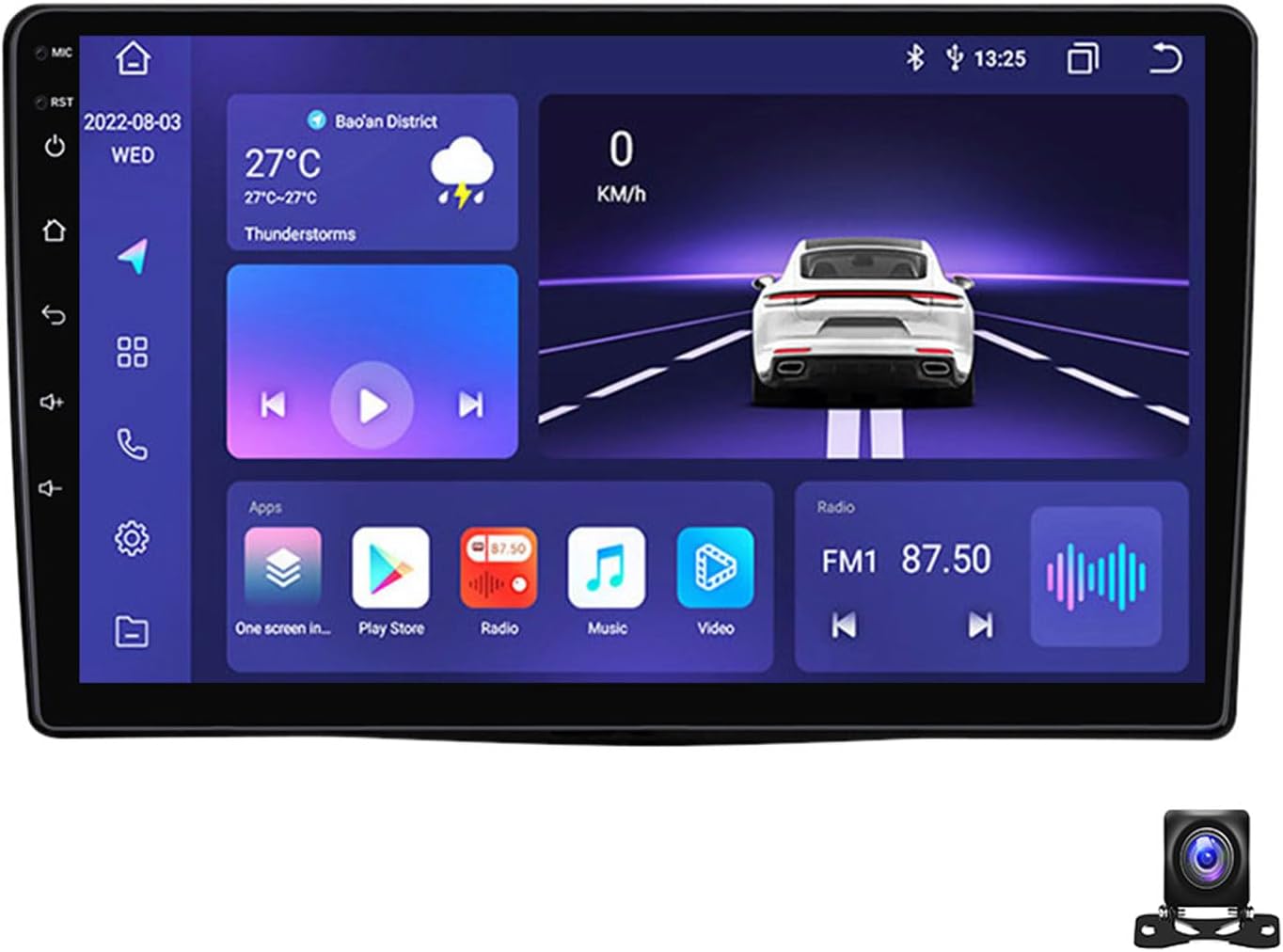 9 Inch Android 13 Car Radio Compatible with Fiat 500L 2012~2017 Bluetooth Car Stereo Compatible with Carplay Android Auto, Navigation, Steering Wheel Controls, Backup Camera,M800S 8G+256G