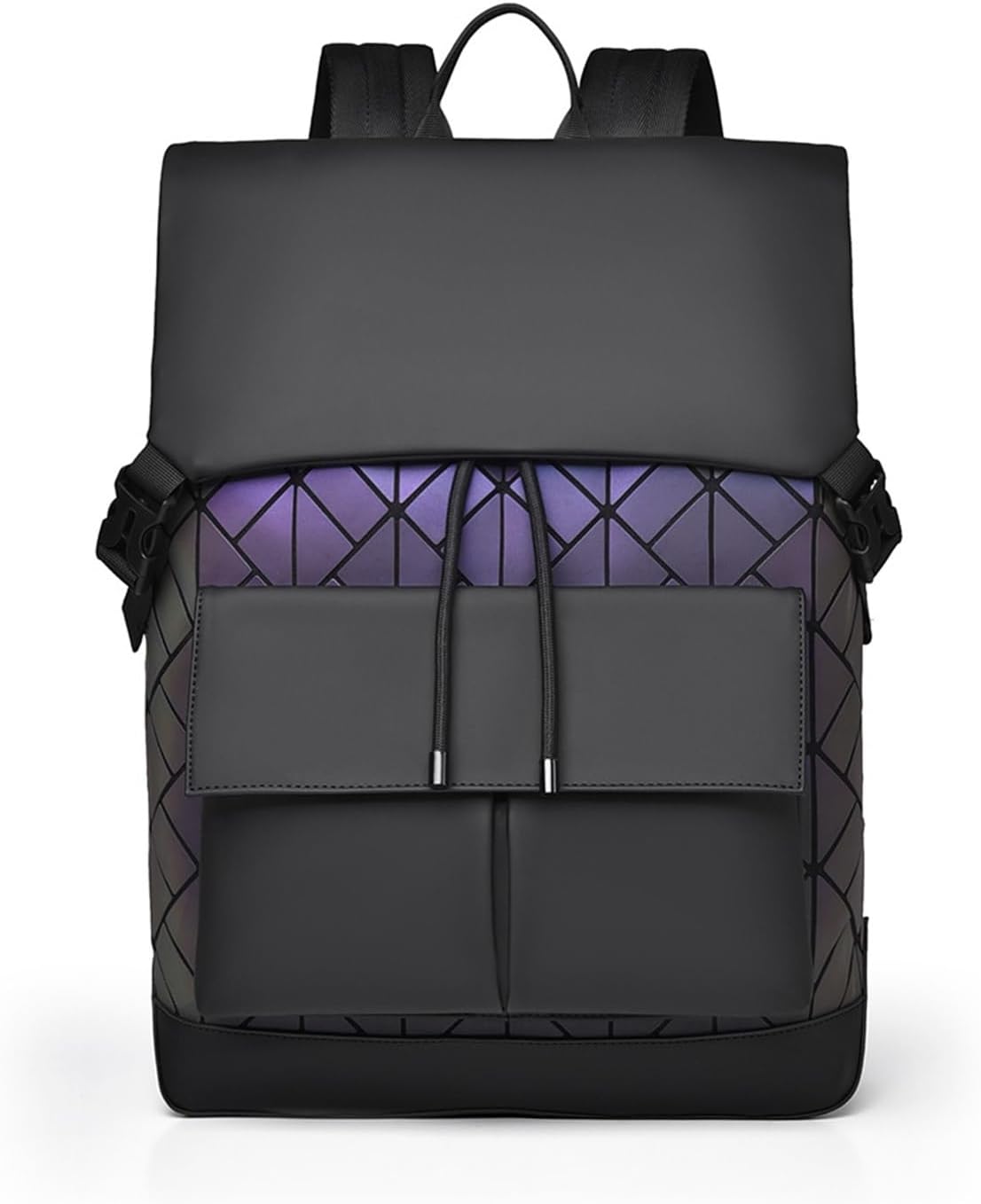 Laser Men's Business Backpack Large Capacity Travel(Laser Black)