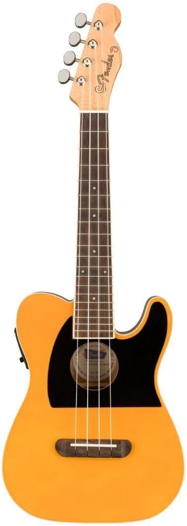 Fender Fullerton Tele Concert Ukulele, Butterscotch Blonde 28.1 x 11.1 x 3.6 inches