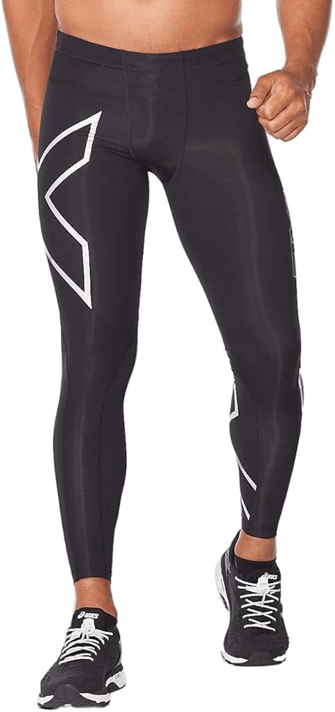 2XU Men's Core Compression Tights - Enhances Performance & Recovery