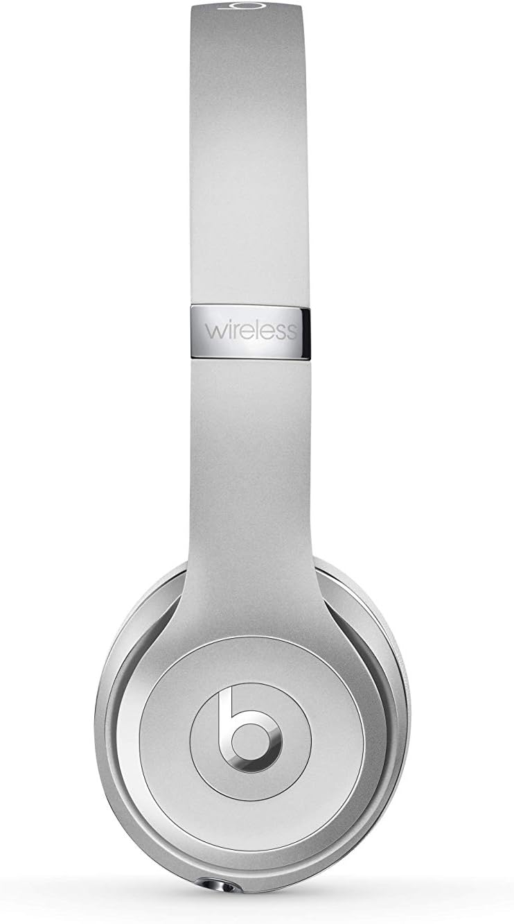 Beats Solo3 Wireless On-Ear Headphones - Apple W1 Headphone Chip, Class 1 Bluetooth, 40 Hours of Listening Time - Silver (Previous Model)