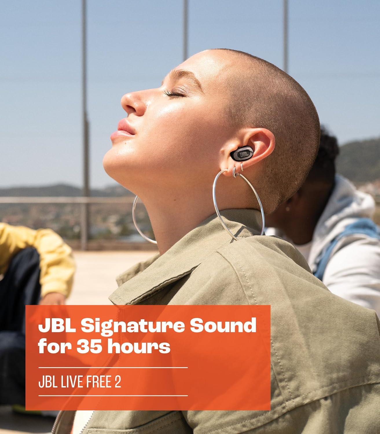 JBL Live Free 2 - True Wireless Noise Cancelling Earbuds, Up to 35hrs of Playtime, 6 mics for Perfect Calls with Zero Noise, IPX5 Waterproof, Oval Tubes for Better Comfort, Isolation, & bass (Black)