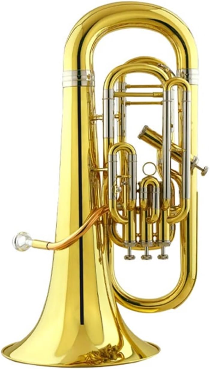 Bb Key Upright Euphonium Phosphor Bronze Mouthpiece Cupronickel Tone Tube Euphonium All-brass Instrument