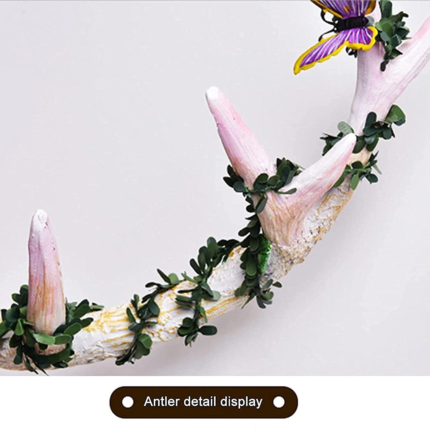 Lucky Deer Head Decorative Wall Mount,Wall Art, Deer Head Wall Decoration Handmade Farmhouse Decoration - Fake Animal Dog Deer Corner Gallery (Size : Big)