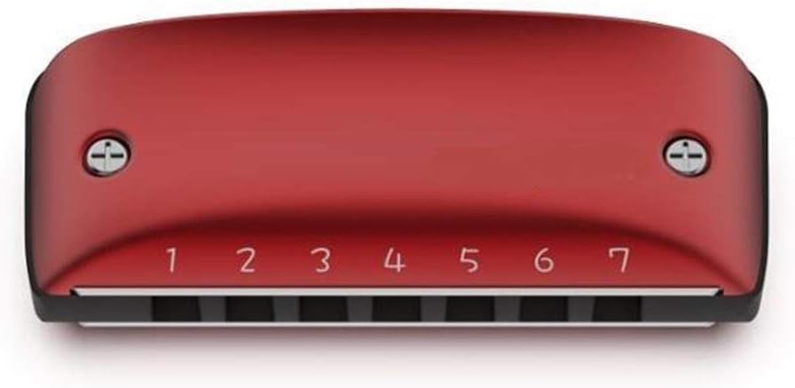 Harmonica 7 Hole Blues Harmonica Standard Minor Tuning Key of C D F G A Bb (Color : Paddy C)